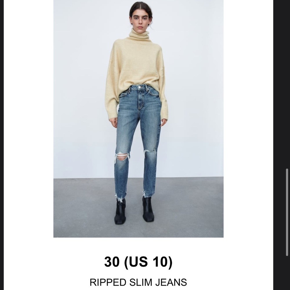 Zara Ripped Jeans - Picture 5 of 5